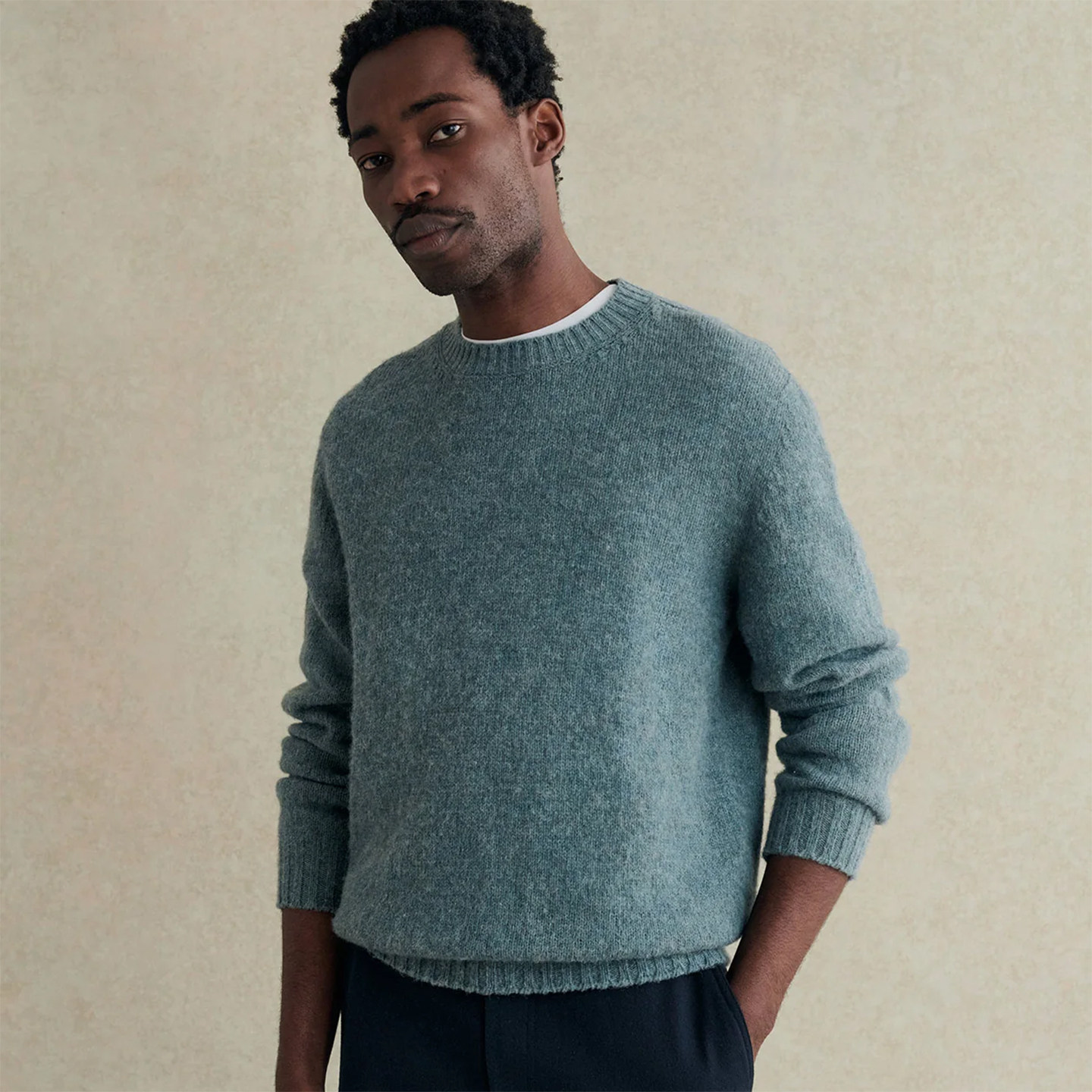 法国义大利编织羊毛毛衣