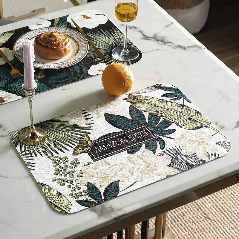 范居态度花鸟皮革防水隔热家用