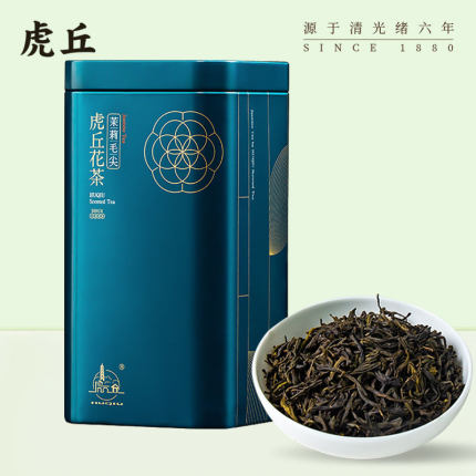 虎丘 茉莉毛尖 花茶浓香型 新茶 礼盒装 125g罐