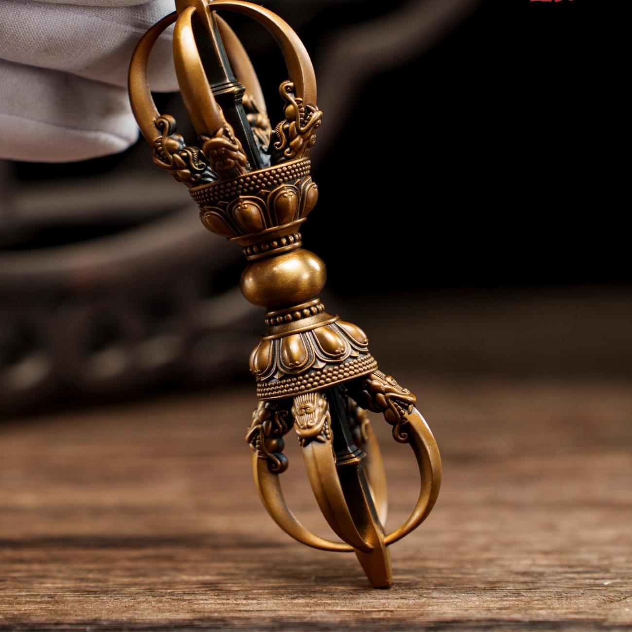 铁拳匠造出品 青铜精工 大明永乐官造五股金刚杵法器