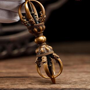 铁拳匠造 啄雕宁靖 青铜精工 大明永乐官造五股金刚杵 送师傅