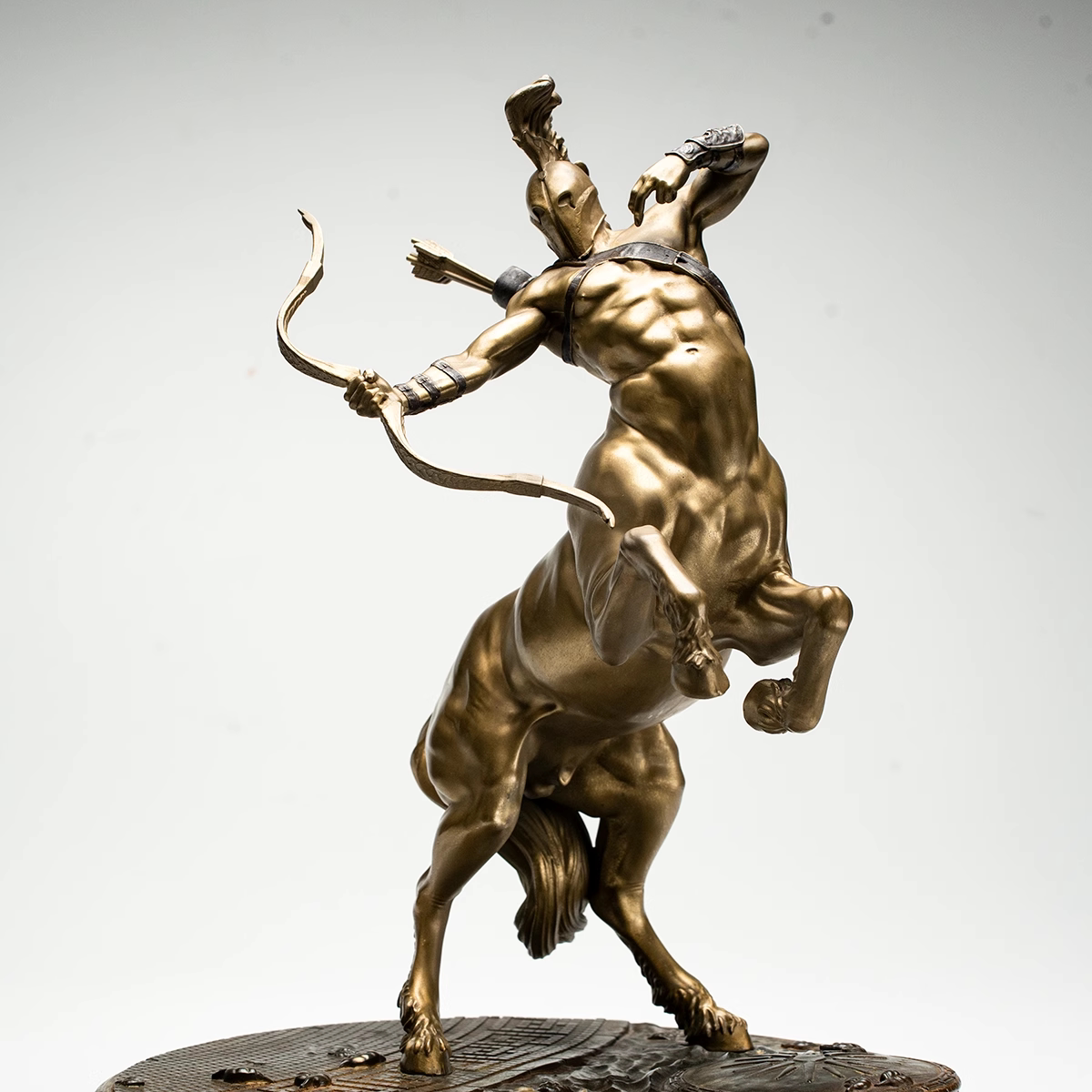 铁拳匠造出品 半人马青铜全身像开车 射手座 摆件 雕像