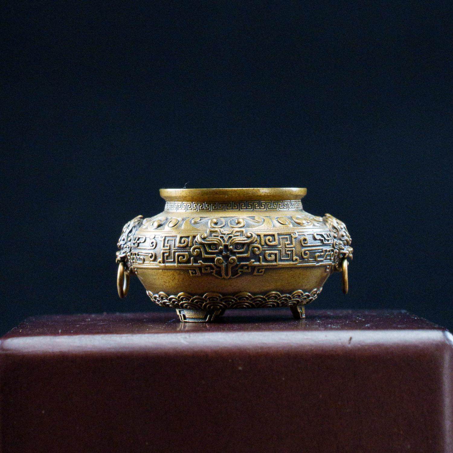 铁拳匠造 青铜精工 聚宝盆香炉 桌面摆件,模玩/动漫/周边/娃圈三坑/桌游,潮玩盲盒,淘宝优惠券,粉丝福利购,淘宝优惠卷