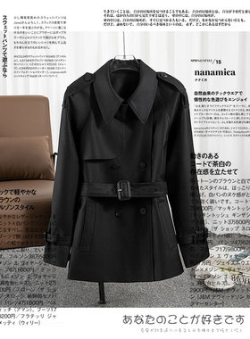 《伦敦雾都》2025春秋新款短款风衣抗皱垂顺易打理小个子首选风衣