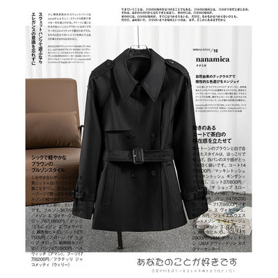 《伦敦雾都》2025春秋新款短款风衣抗皱垂顺易打理小个子首选风衣