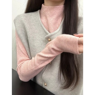 半高领打底衫女保暖不起球不掉色