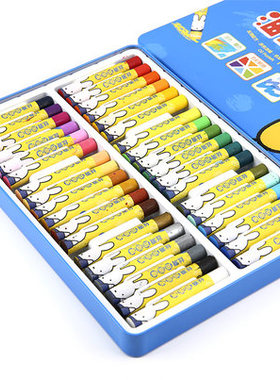 文具 FGM91146铁盒装91145米菲系列91144丝滑油画棒幼儿园儿童小学生美术绘画 12/24/36色六角杆易水洗