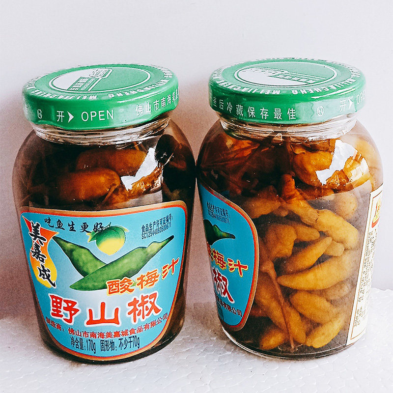 美嘉成酸梅野山椒170g开胃