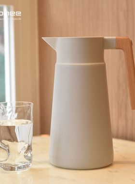 Arphee摩雅法式不锈钢保温壶热水瓶家用暖瓶保温大容量可拆卸壶盖