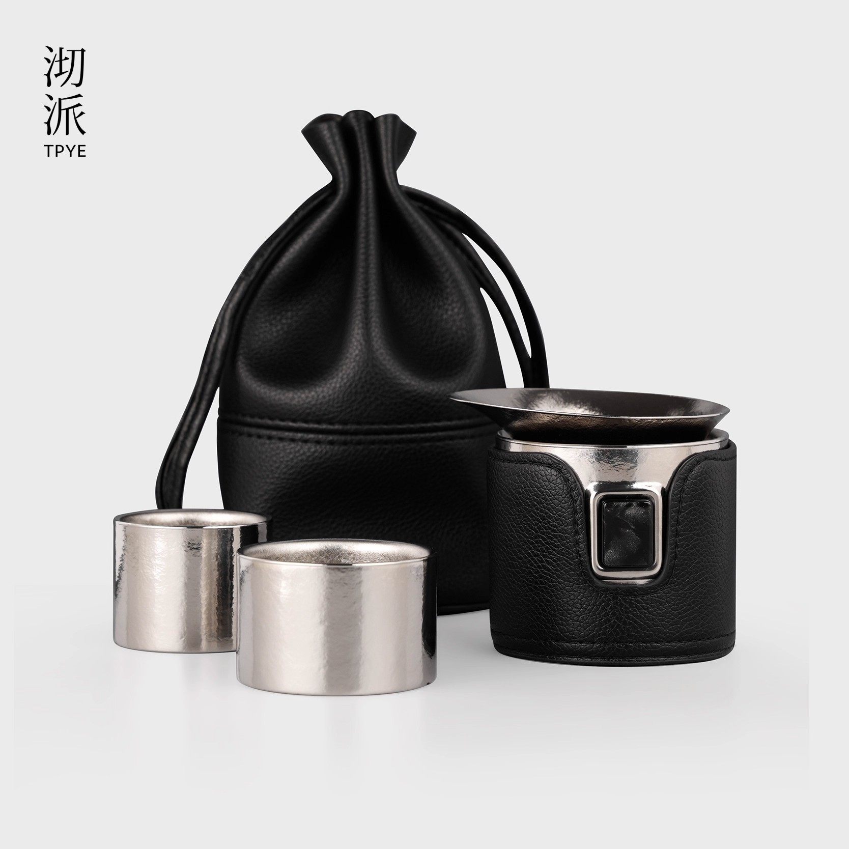 沏派静钛飞行壶纯钛茶具套装