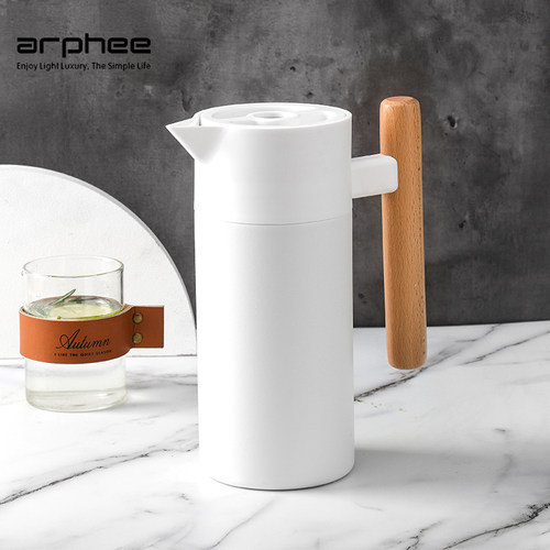 Arphee不锈钢按压保温开水壶