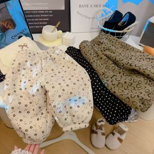 童裤儿童加厚绒裤子新款中小童特厚羊羔绒男童运动裤女童卫裤束脚