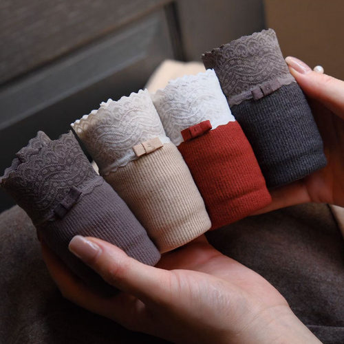 小兰裙W082磨毛蕾丝petite内裤女