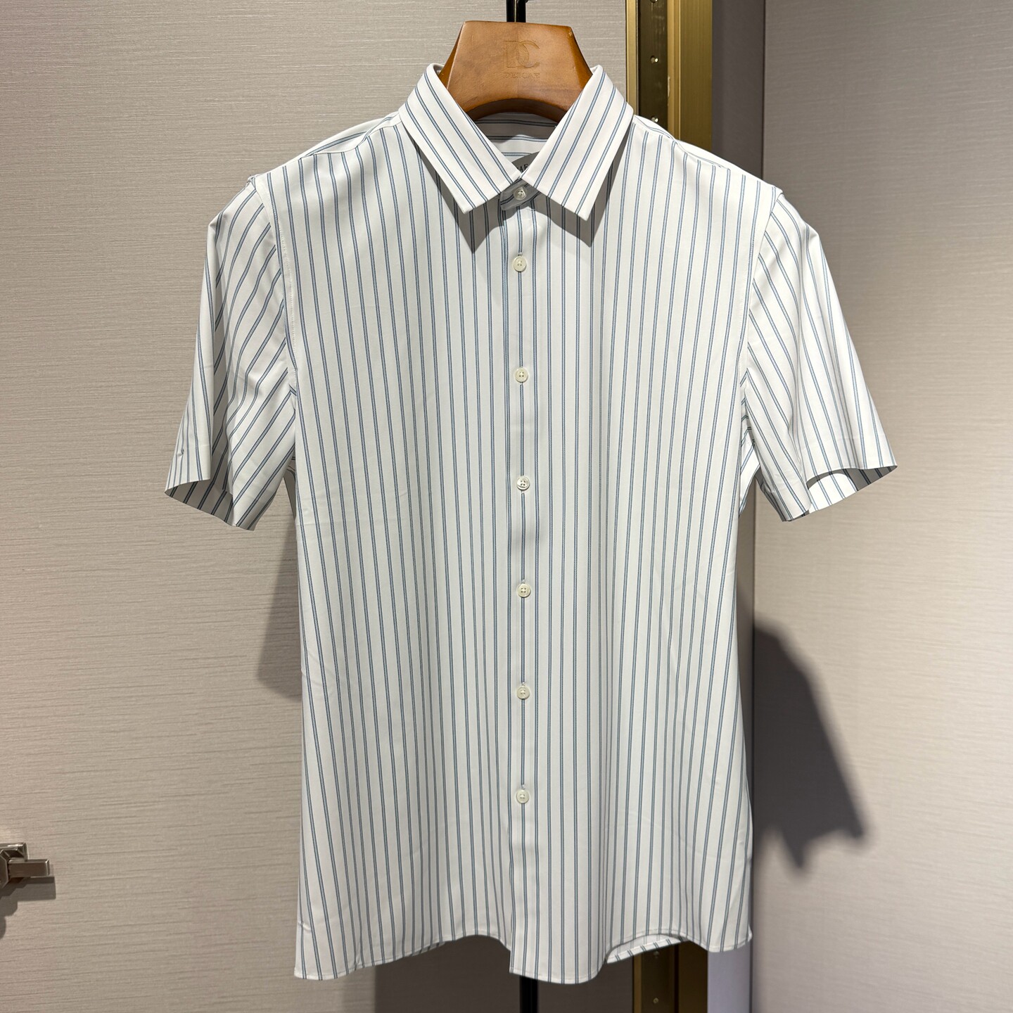 迪赛DEICAE短袖衬衫25新款专柜春夏男士免烫针织衬衣345121492