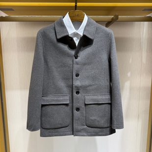 056 羊毛大衣88QHB8285005 Satchi沙驰毛呢大衣专柜冬正品 男中长款