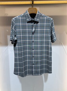 Satchi沙驰短袖衬衫26新款专柜正品夏季正装衬衫88REA8314721