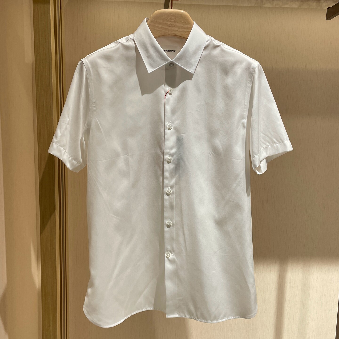 BOSSsunwen短袖衬衣26新款专柜正品春夏男装休闲棉质衬衫M622S013