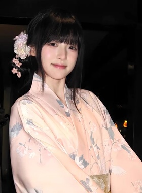 新中式粉紫色绣球花朵发夹流苏侧边发饰古风汉服拍照夸张配饰头饰