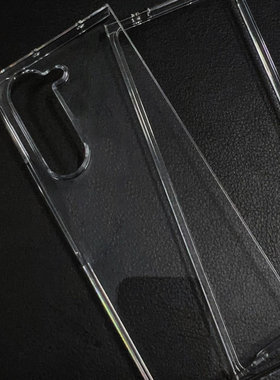 适用三星W21/22/zfold5/3/4保护套透明折叠屏硬壳zfold6壳w23超薄简约w24手机壳防摔全包新款