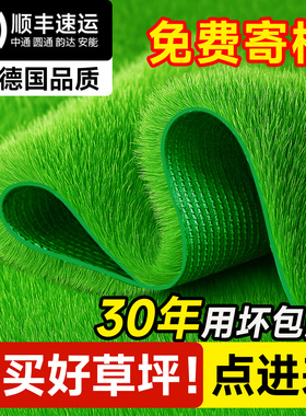 德国仿真草坪人造假草皮铺垫人工塑料绿地毯户外庭院阳台隔热装饰