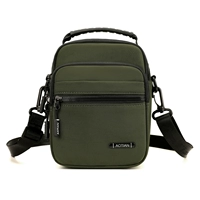 Зеленая маленькая сумка через плечо на одно плечо, поясная сумка