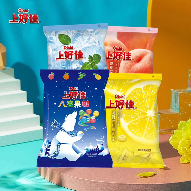 上好佳100g青苹果柑橘八宝薄荷