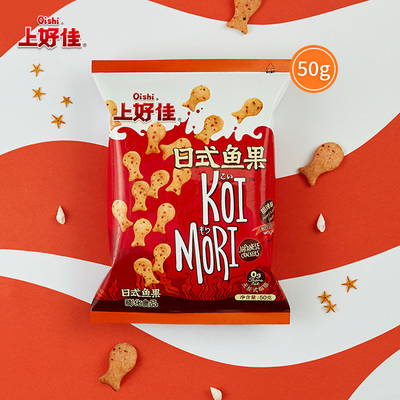 Oishi官方日式鱼果甜辣味50g小吃