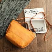 转山复古时尚 真皮女包2020新款 有范斜挎百搭女士植鞣牛皮手提包