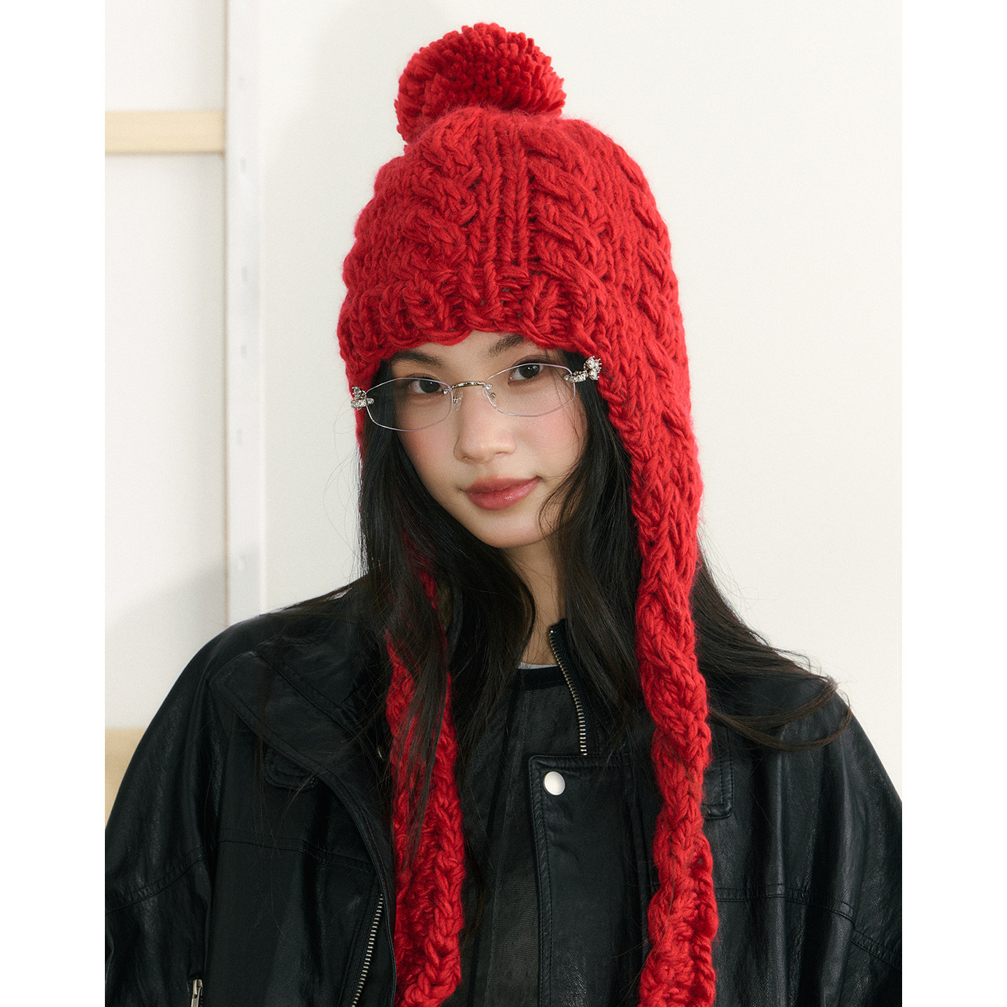 韩国 粗毛线手工针织帽女秋冬2025新款复古红色护耳帽子雷锋帽潮,服饰配件/皮带/帽子/围巾,帽子,淘宝优惠券,粉丝福利购,淘宝优惠卷