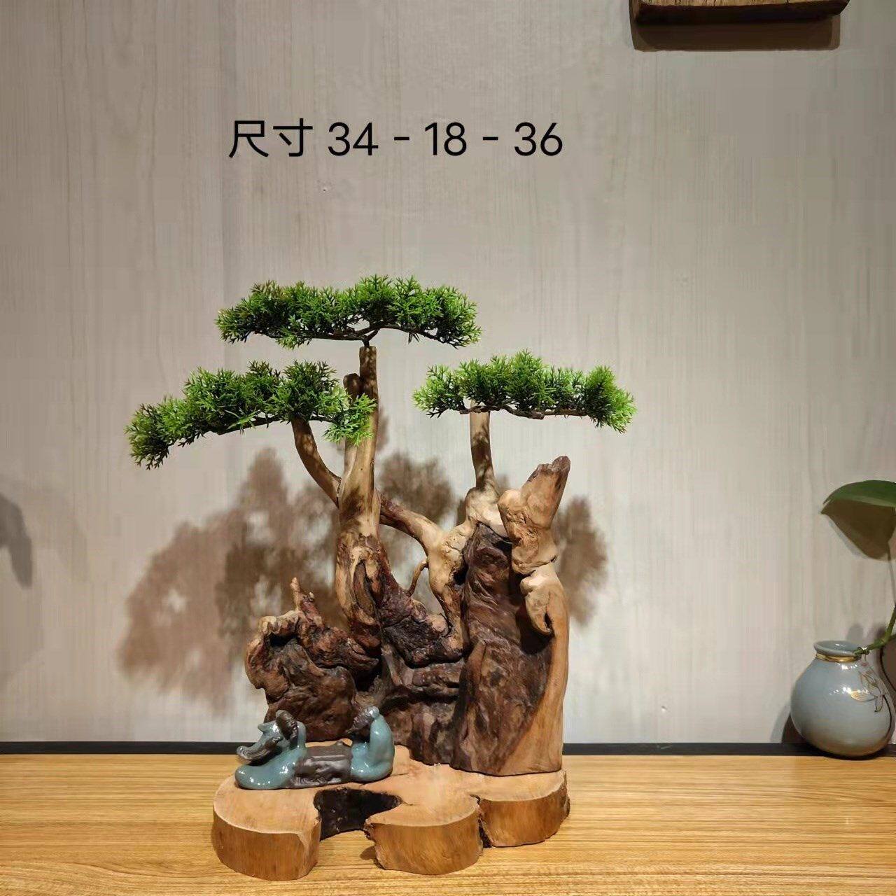 枯木摆件风化烂木头民宿室内茶几摆放装饰品创意小玩意鱼缸沉水