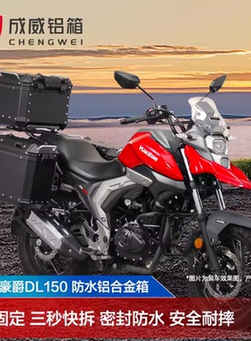 成威适用豪爵DL150原厂摩托车铝合金尾箱边箱三箱摩旅装备储物箱