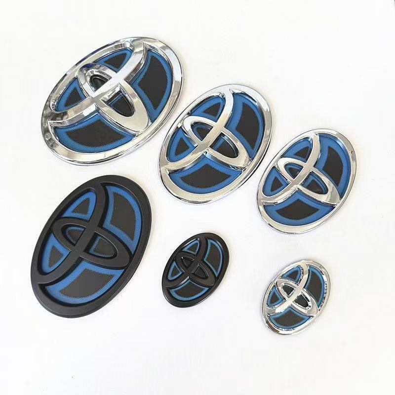 适用于丰田混合动力卡罗拉雷凌威驰皇冠凯美瑞双擎前后中网车标贴