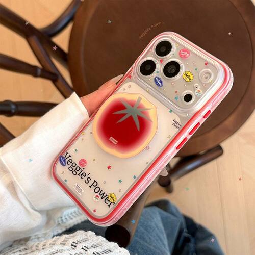 涂鸦彩星星适用iphone18pm苹果16手机壳17番茄支架15全包边框个性