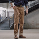 硫化卡其长裤 男 古董织机 沾酱 牛仔裤 赤耳 丹宁 咔叽 新疆棉