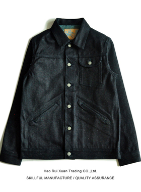 沾酱 棉麻彩棉527XX冬限定 赤耳牛仔夹克男 咔叽 秋季复古外套