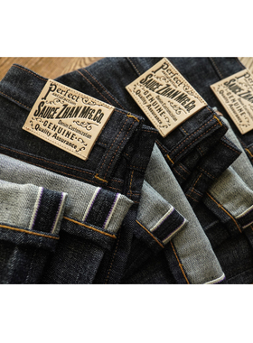 沾酱 slim boot cut修身322XX靴裤牛仔裤 赤耳原牛阿美咔叽喇叭裤