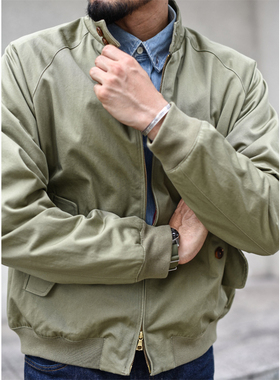 沾酱 哈灵顿夹克男 经典G9工装外套 秋款美式复古休闲 阿美咔叽