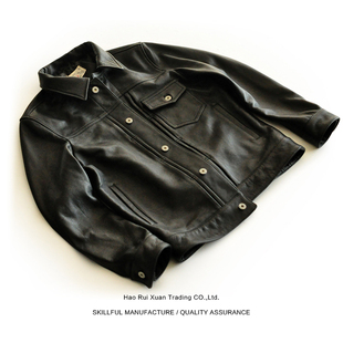 皮衣 男士 夹克外套 阿美咔叽新款 非506XX 沾酱 皮夹克 头层牛皮衣