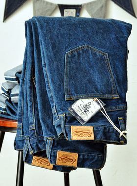 沾酱 315XX重磅18OZ 赤耳水洗牛仔裤男 新疆棉 做旧 复古 咔叽