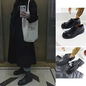 爆款 单鞋 国内现货秋季 Marsell纯手工系带圆头厚底作旧复古德比鞋