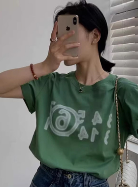 国内现货Maison Margiela MM6数字logo纯棉圆领宽松短袖T恤