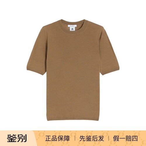 国内现货MaxMara休闲风短袖针织衫极简百搭羊毛T恤【SH】