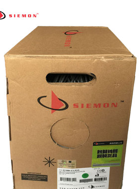 SIEMON西蒙Cat6双绞线无氧铜250MHz机房布线正品pvc材料/低烟无卤