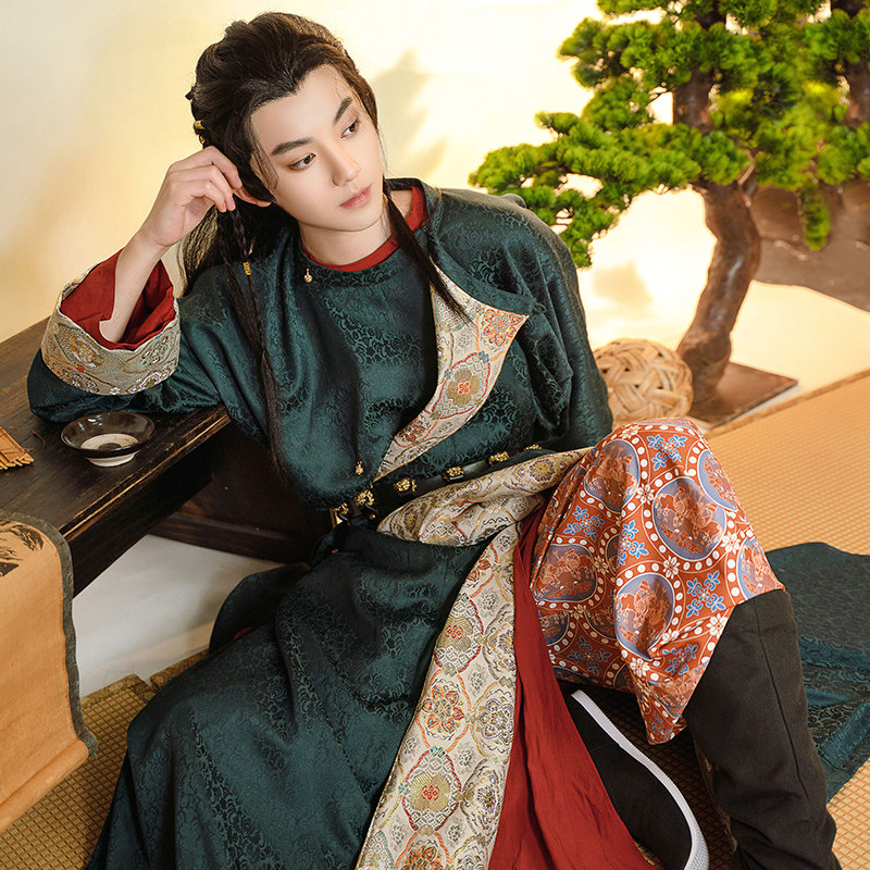【流烟昔泠-关山月】原创正品唐制圆领袍衫春秋季汉服男女非古装