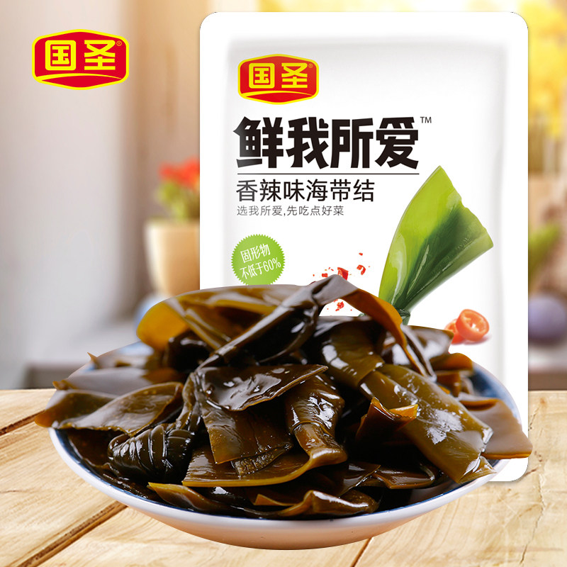国圣海带结106g香辣味开袋即食海草海鲜休闲零食小吃福建特产开胃在类目 零食/坚果/特产, 鱿鱼丝/鱼干/海味即食, 海带零食中 - 来自Buy2taobao.com提供专业的淘宝代购服务