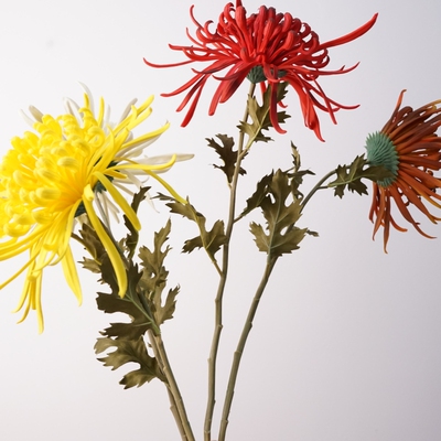 真花软胶手感菊花家居装饰