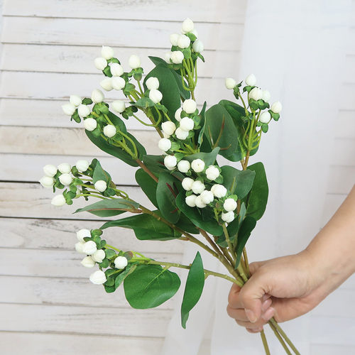 小清新仿真花金丝桃果办公室婚礼