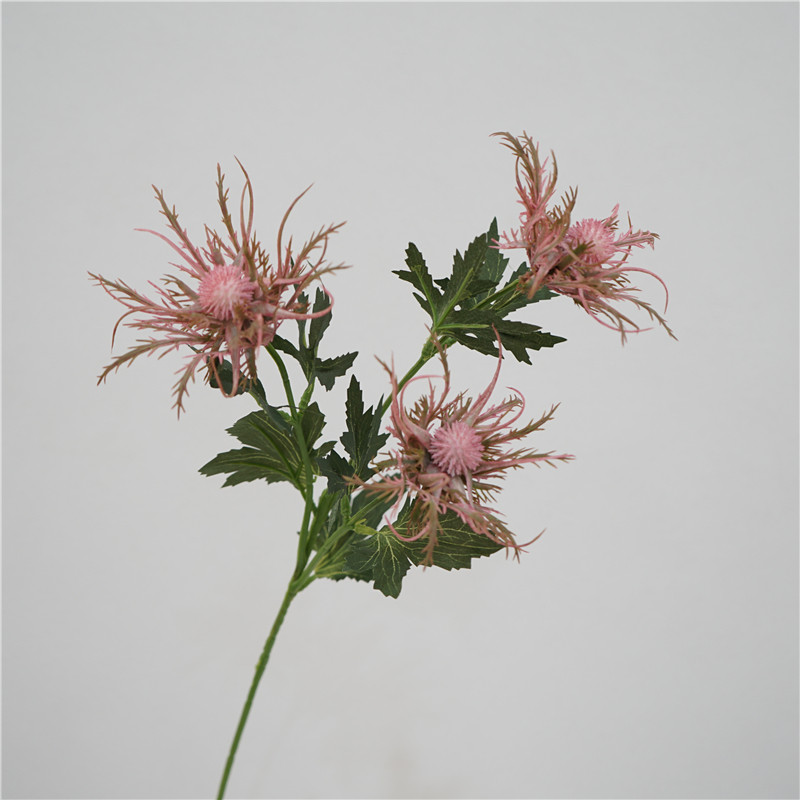 仿真花美式田园风单支野刺芹花插花花瓶摆件创意客厅餐厅装饰绿植