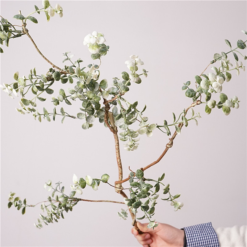 仿真花雪柳枝条金枝玉叶藤枝家居装饰花艺摆件摄影道具花材花艺叶