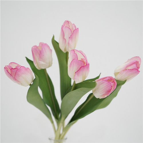 雪莉手感保湿郁金香花束仿真花